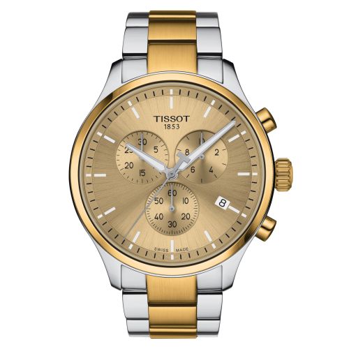 Tissot Chrono XL Classic Stainless Steel - Yellow Gold / Champagne / Bracelet